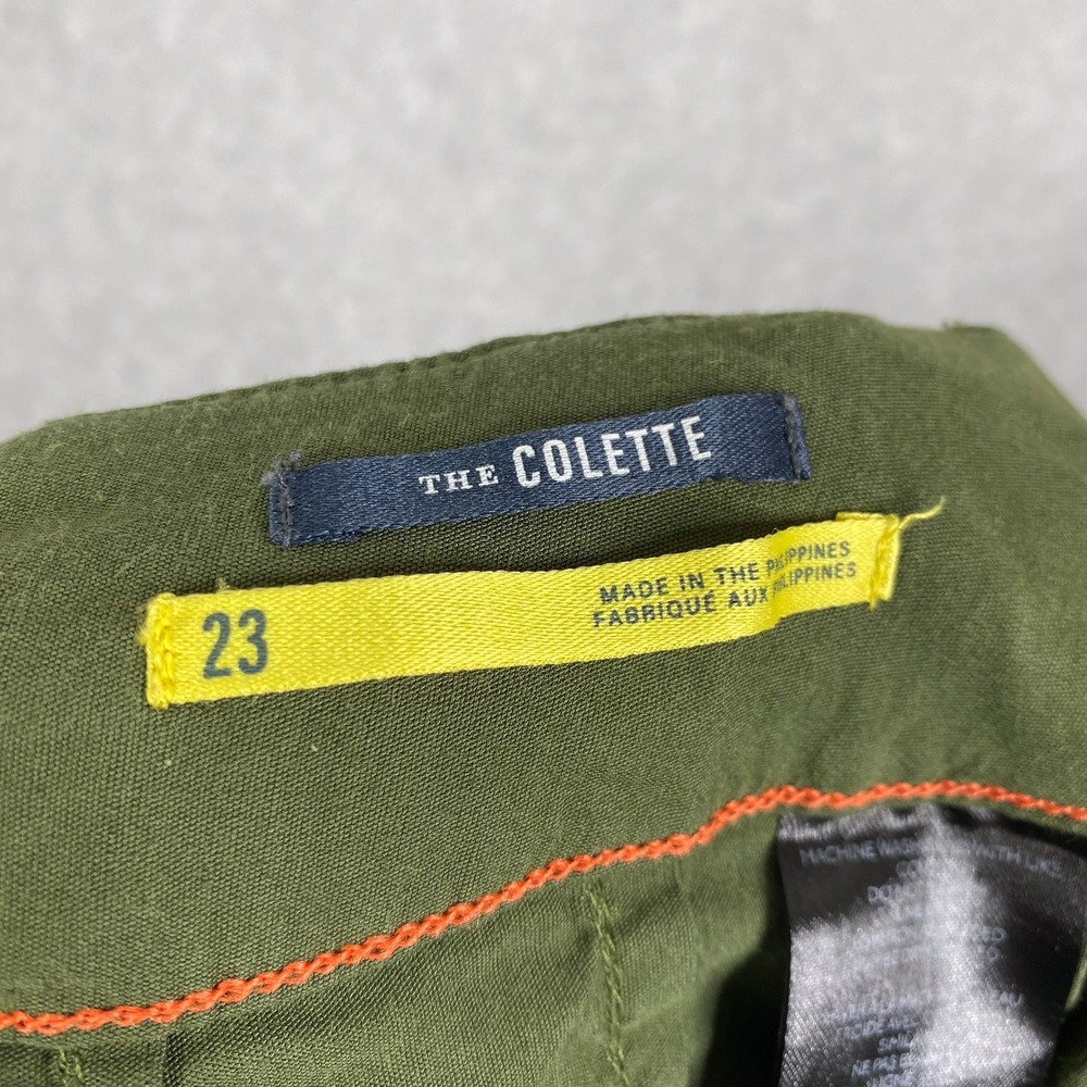 Anthropologie Maeve Green The Colette Wide Leg Linen Blend Crop Pants Size 23 - Picture 8 of 13